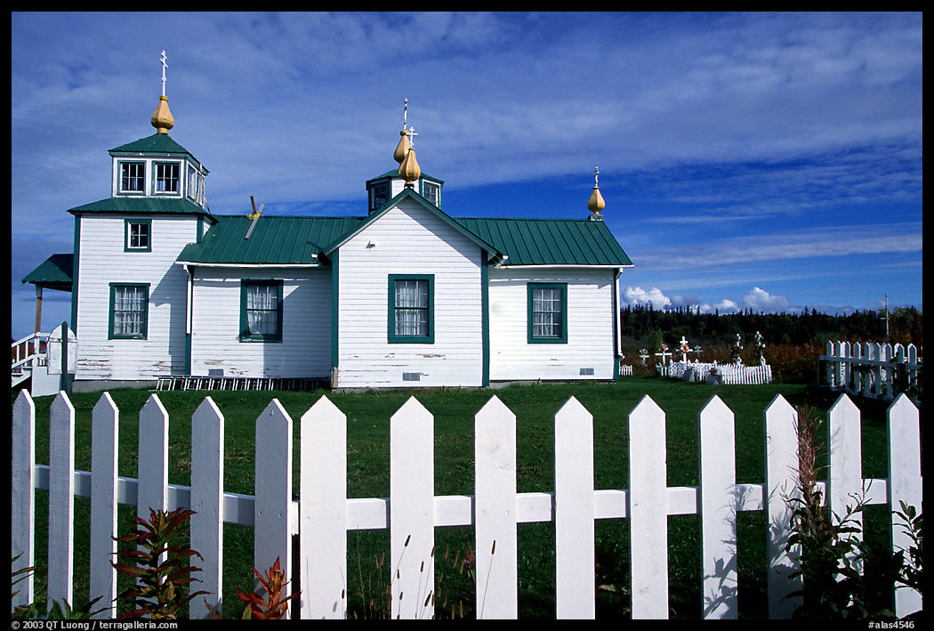 Small Russian church. Ninilchik, Kenai Peninsula, Alaska, USA