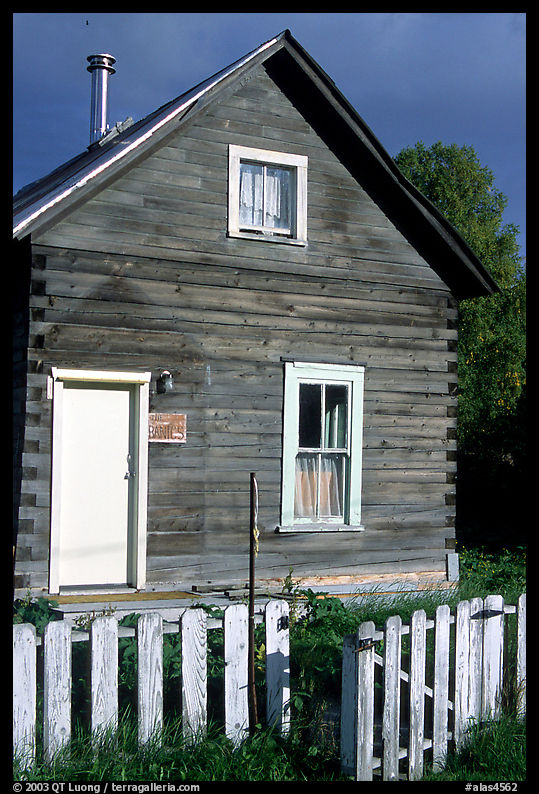 Wooden house. Hope, Kenai Peninsula, Alaska, USA