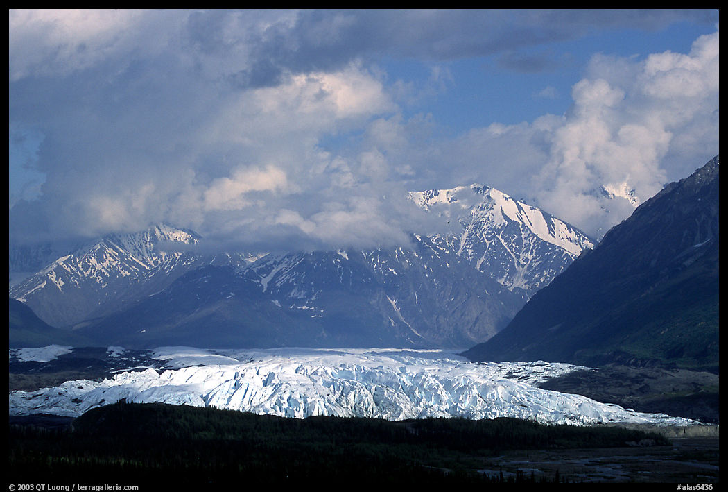 Matanuska Glacier. Glenn Highway, Central Alaska, USA