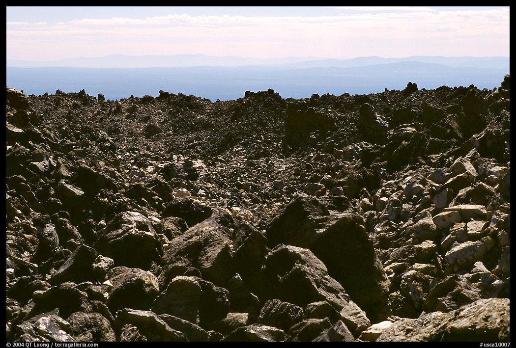 Lava fields, Glass Mountain. California, USA