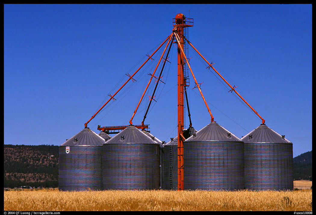 Agricultural silos. California, USA