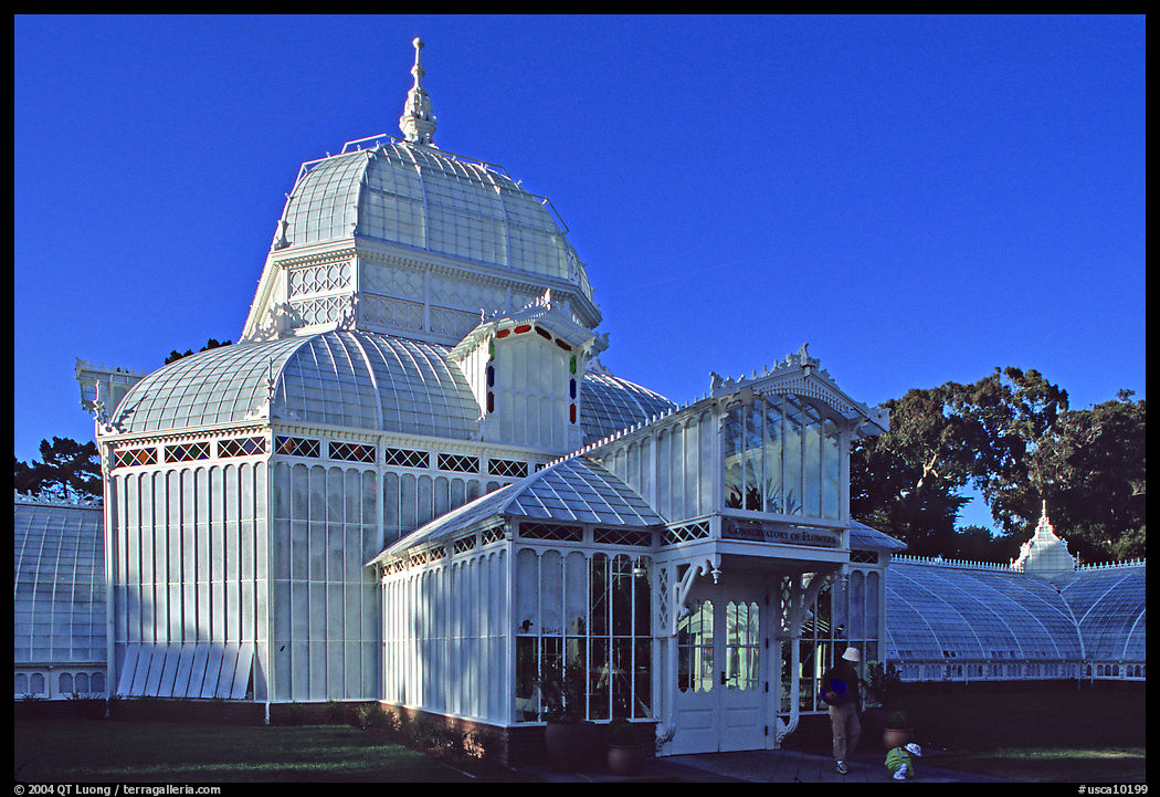 Conservatory of the Flowers, late afternoon. San Francisco, California, USA