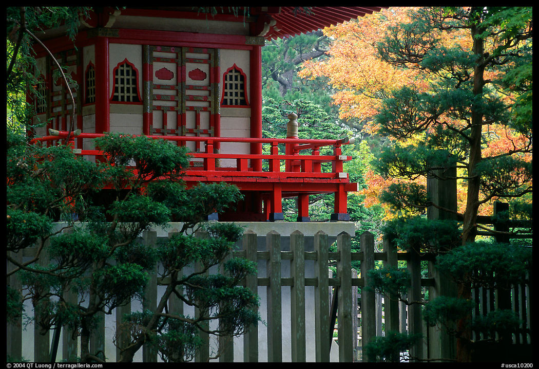 Pagoda in Japanese Garden. San Francisco, California, USA