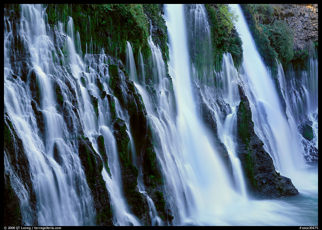 Side view of Burney Falls. California, USA