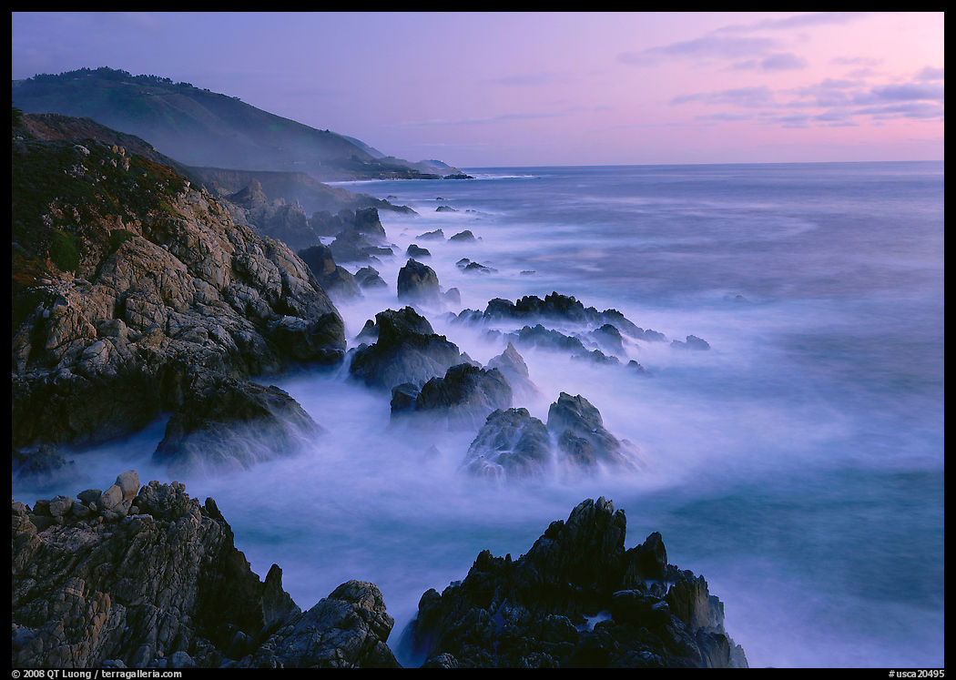 Rocky coastline, Garapata. Big Sur, California, USA