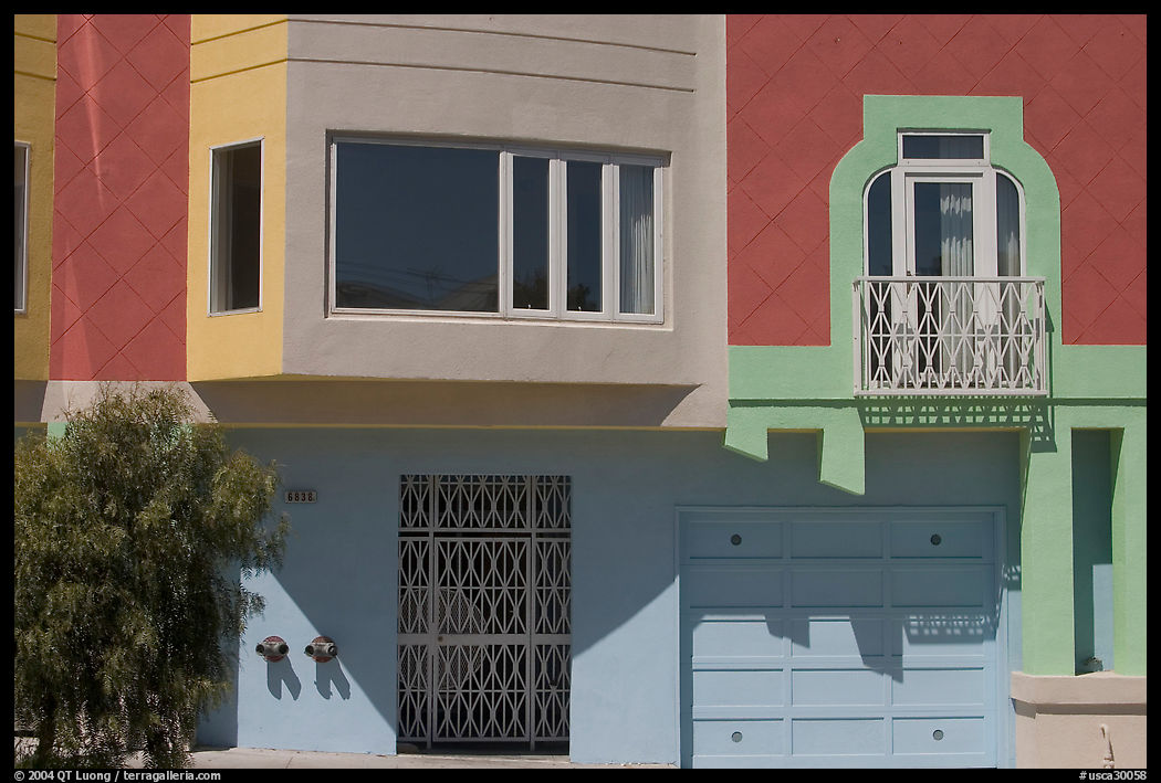 Colorful house. San Francisco, California, USA