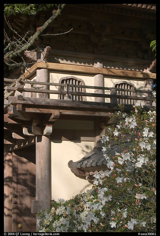 Entrance of Japanese Garden, Golden Gate Park. San Francisco, California, USA