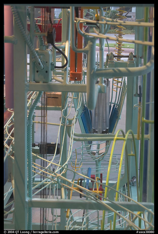 Close-up of Hi-tech art installation, Tech Museum. San Jose, California, USA