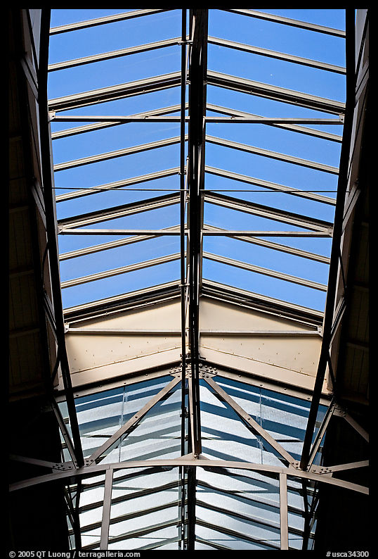 Glass roof of the Ferry building. San Francisco, California, USA