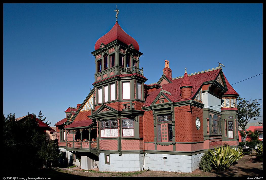 Victorian style Villa Montenzuma. San Diego, California, USA