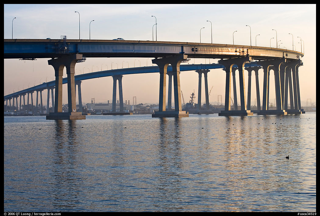 Span of the Bay Bridge, Coronado. San Diego, California, USA