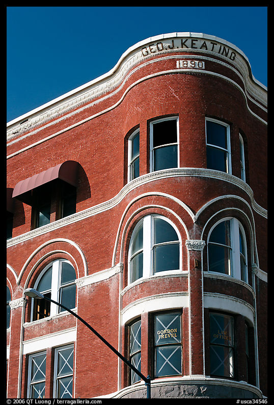 Keating building, Gaslamp quarter. San Diego, California, USA