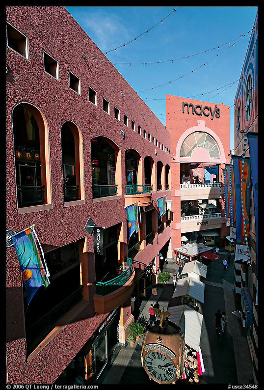 Westfield Horton Plaza designed by Jon Jerde. San Diego, California, USA