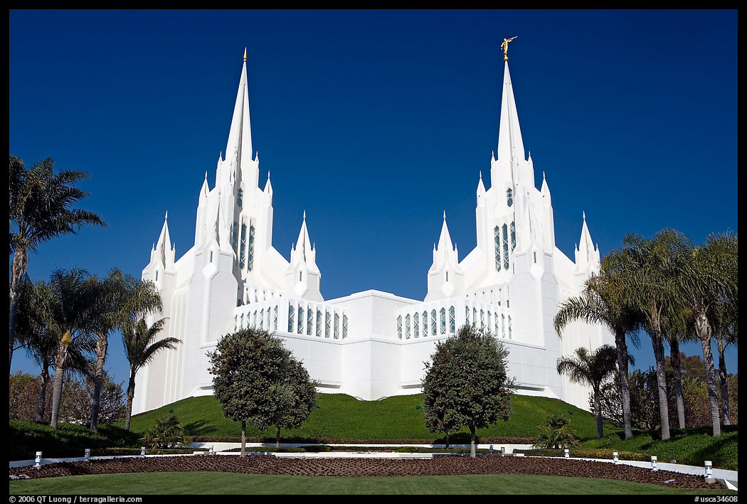 Mormon temple. San Diego, California, USA