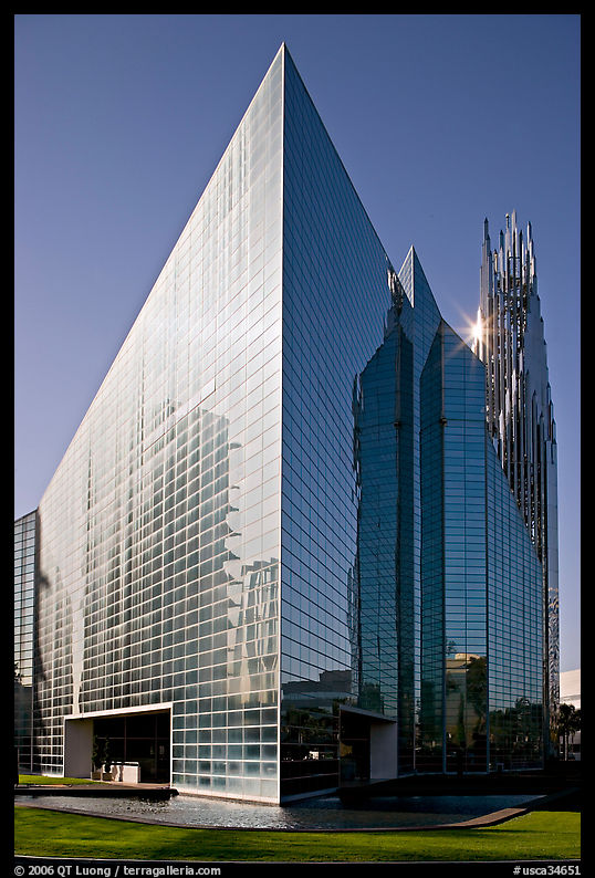 Crystal Cathedral, afternoon. Garden Grove, Orange County, California, USA