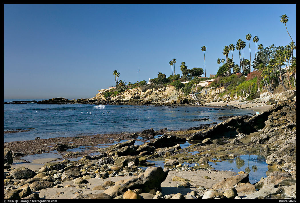 Tidepool and Rockpile Beach. Laguna Beach, Orange County, California, USA