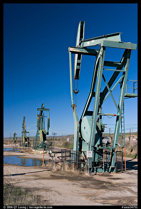 Oil pumping machines,. California, USA