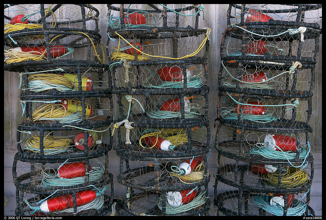 Crab traps. Morro Bay, USA