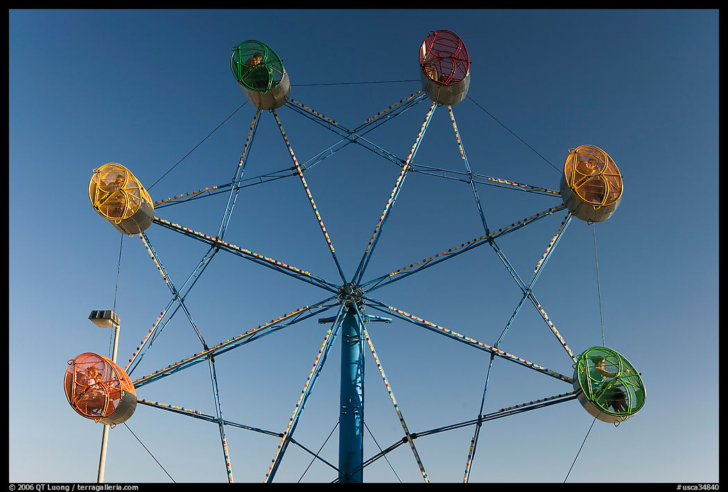 Wheel ride, Beach Boardwalk. Santa Cruz, California, USA