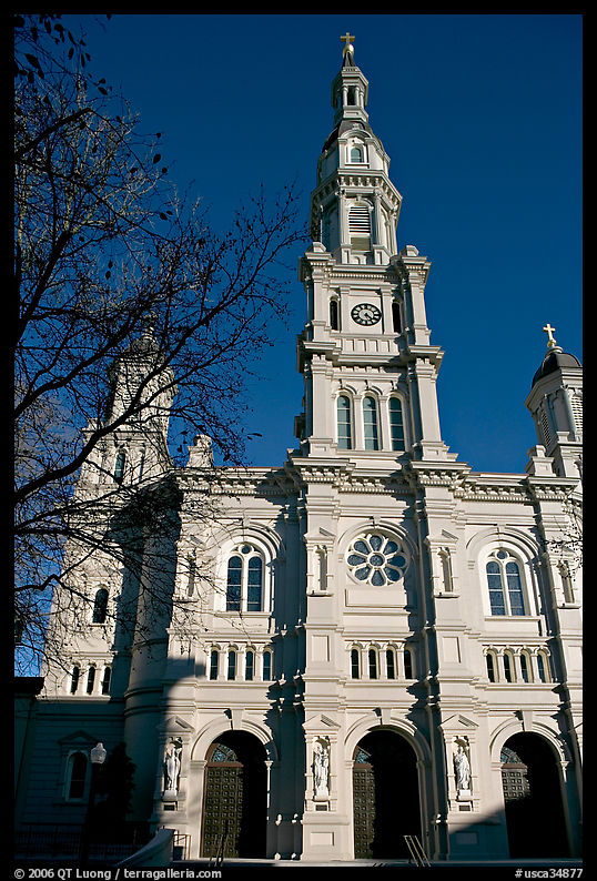 Cathedral of the Blessed Sacrament, afternoon. Sacramento, California, USA