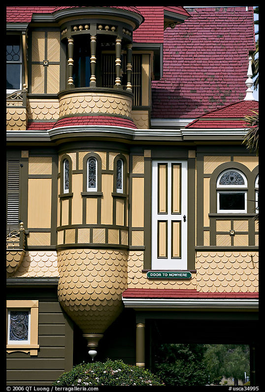 Door to nowhere. Winchester Mystery House, San Jose, California, USA