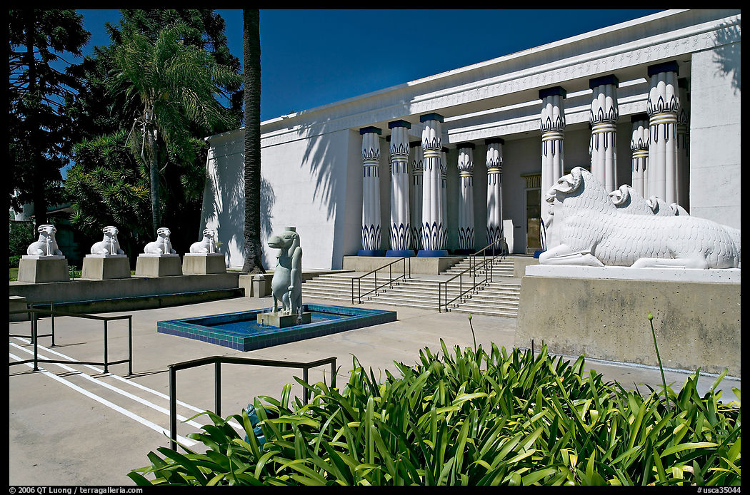 Egyptian Museum at Rosicrucian Park. San Jose, California, USA