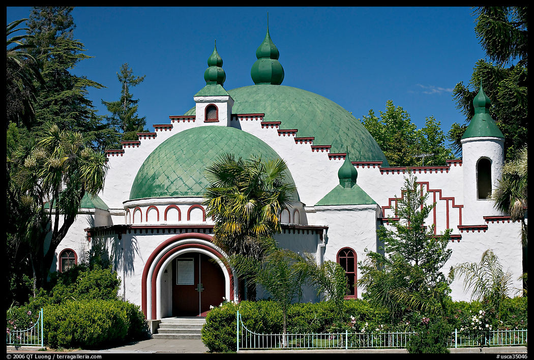 Planetarium in moorish style, Rosicrucian Museum. San Jose, California, USA