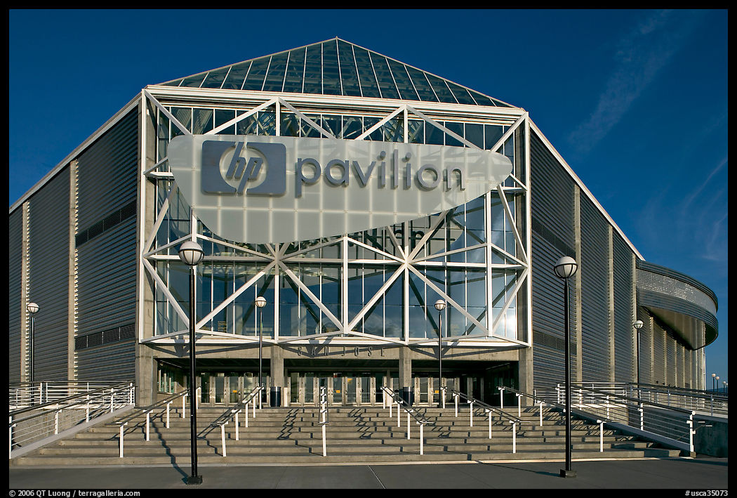 HP Pavilion, afternoon. San Jose, California, USA