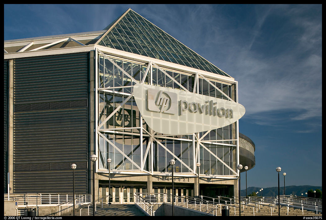 San Jose HP Pavilion, afternoon. San Jose, California, USA