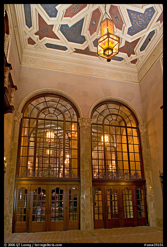 Entrance hall of California Theatre. San Jose, California, USA