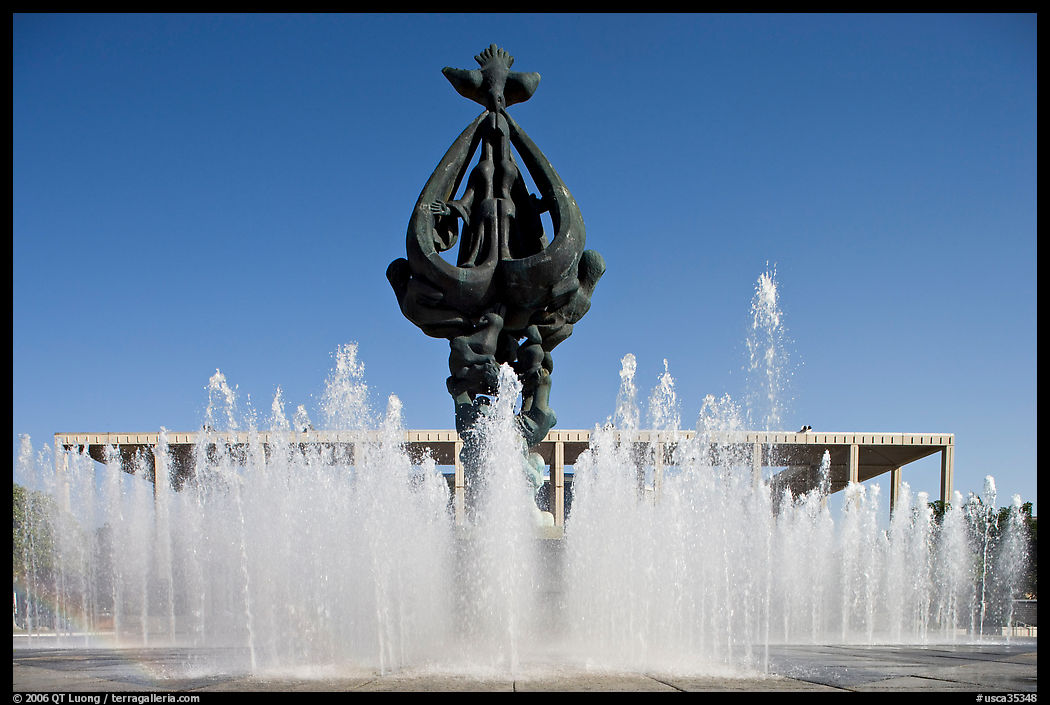 Peace on Earth sculpture by Jacques Lipchitz,  Music Center. Los Angeles, California, USA