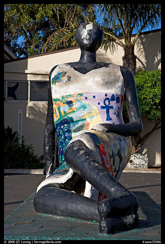 Sculpture, Watts Towers Art Center. Watts, Los Angeles, California, USA