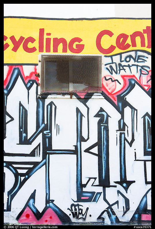 Mural, Watts. Watts, Los Angeles, California, USA