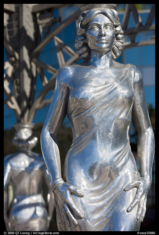 Statue of actress  Dorothy Dandridge. Hollywood, Los Angeles, California, USA