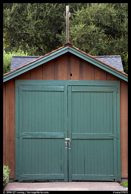 Hewlett-Packard garage, birthplace of Silicon Valley. Palo Alto, SF Bay area, California, USA
