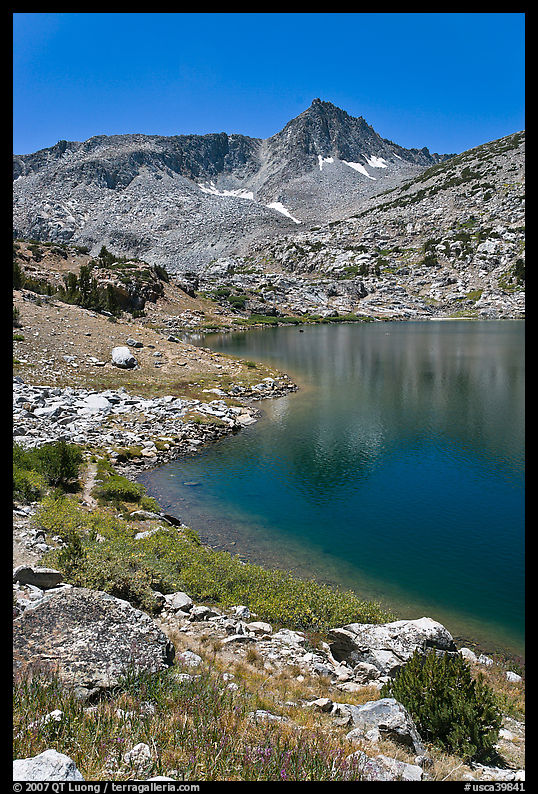Saddlebag lake and peak, John Muir Wilderness. California, USA