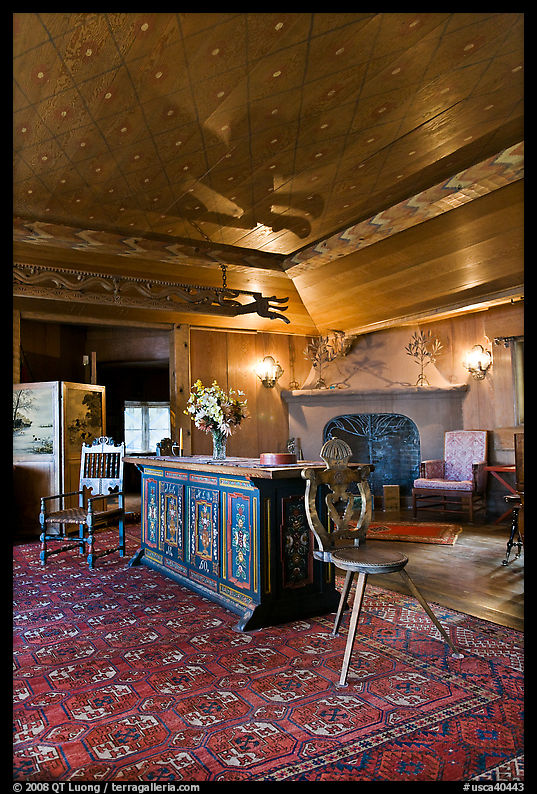 Vikingsholm interior, South Lake Tahoe, California. USA