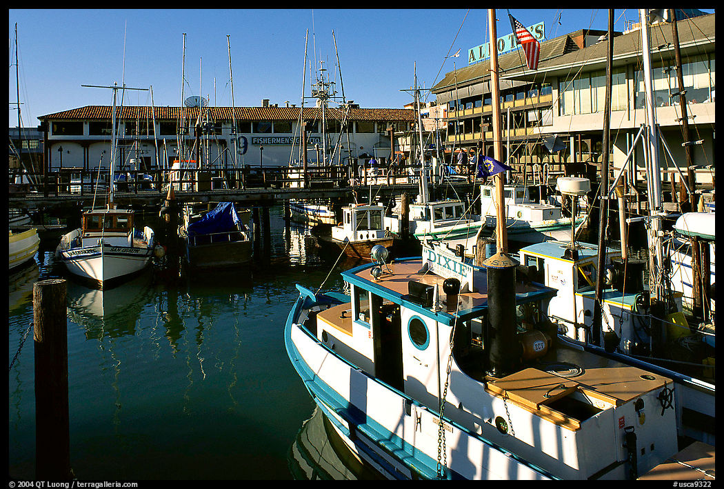 Fishing boats, Fisherman's Wharf. San Francisco, California, USA