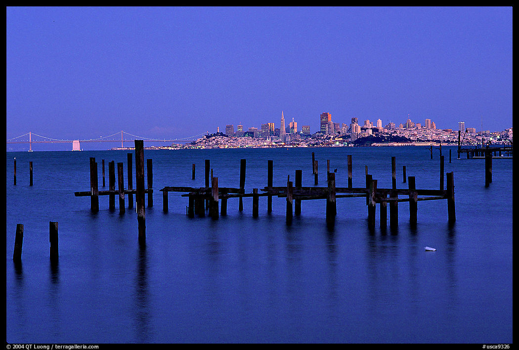 City  seen from Sausalito. San Francisco, California, USA