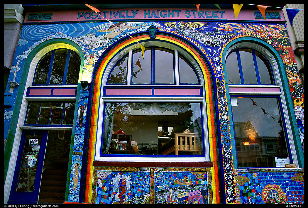 Positively Haight Street, Haight Ashbury district. San Francisco, California, USA