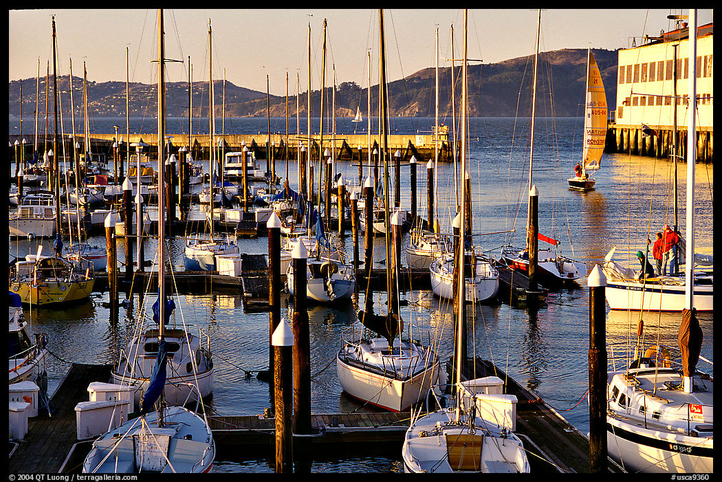 Marina at sunset. San Francisco, California, USA