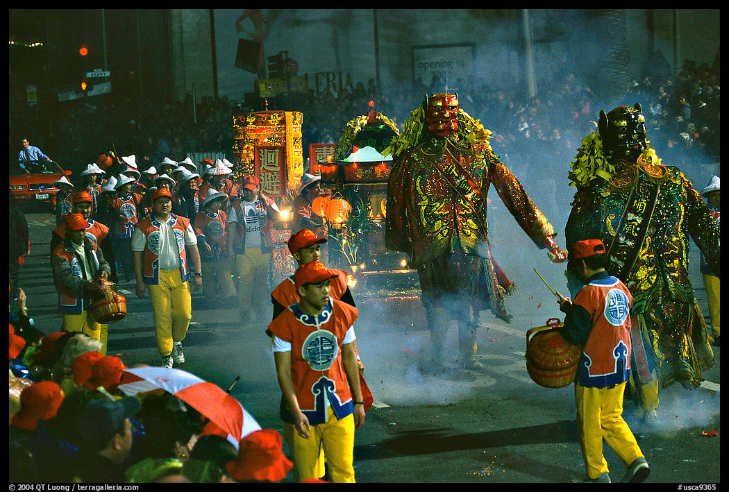 Parade during the Chinese New Year celebration. San Francisco, California, USA