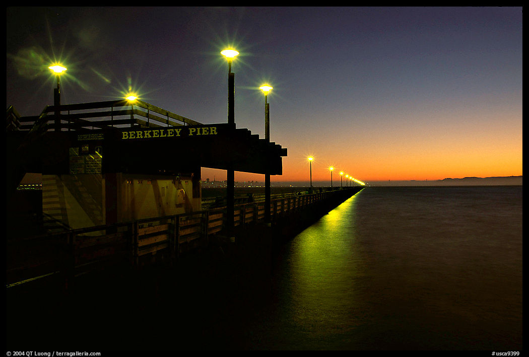 Berkeley Pier at sunset, Berkeley. Berkeley, California, USA