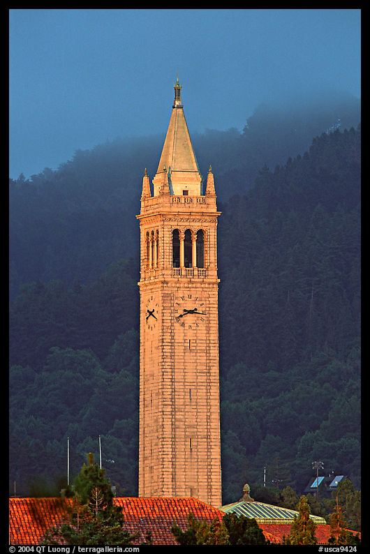 The Campanile, University of California at Berkeley campus. Berkeley, California, USA