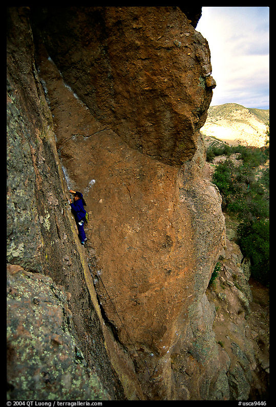 Climber, Pinnacles National Monument. California, USA