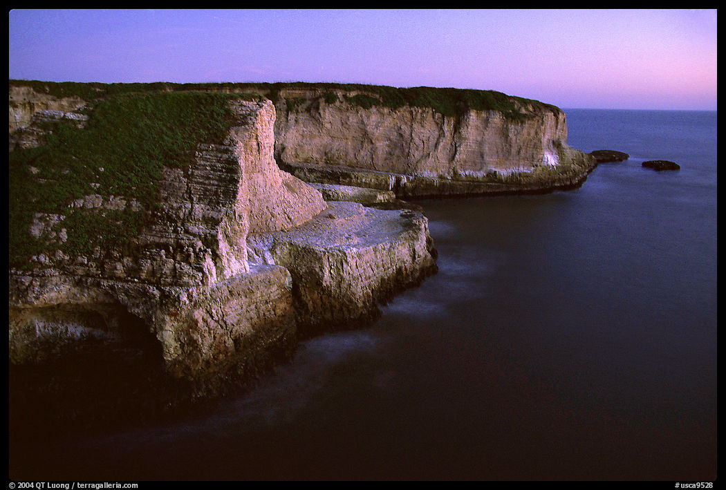 Cliffs at dusk. SF Bay area, California, USA