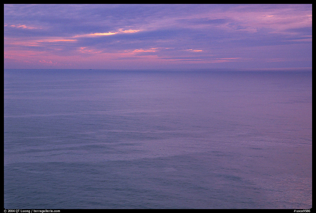 Pastel sunset  over the Ocean. Big Sur, California, USA