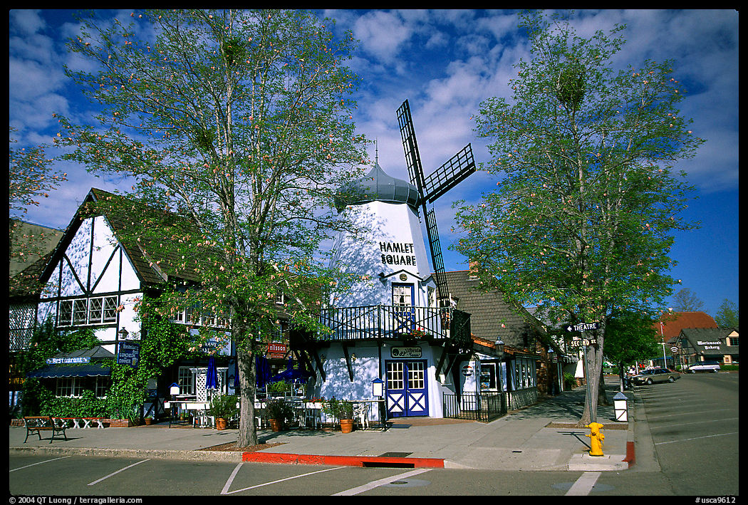 Windmill, Danish village of Solvang. California, USA