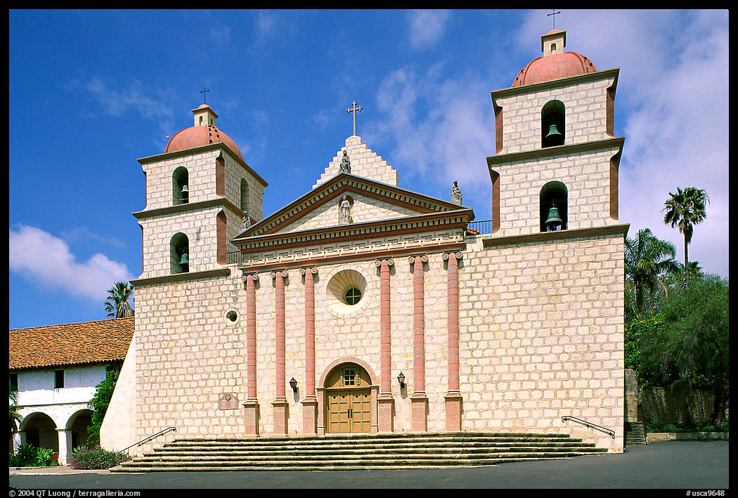 Mission Santa Barbara, Santa Barbara, morning. California, USA