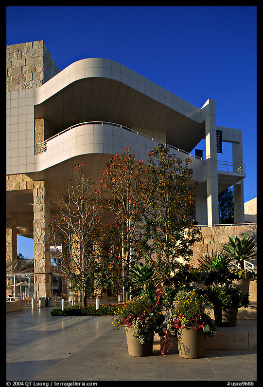 Getty Museum, designed by Richard Meier. Brentwood, Los Angeles, California, USA